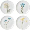 Lenox Dinnerware Set, Wildflowers Tidbit Appetizer Plates Set Of 4, Service For 4, Dessert Plates, Small Plate 6 Inch, Snack Plate, Stoneware, Dishwasher Safe, 6-Inch Diameter (Assorted, 4 Piece)