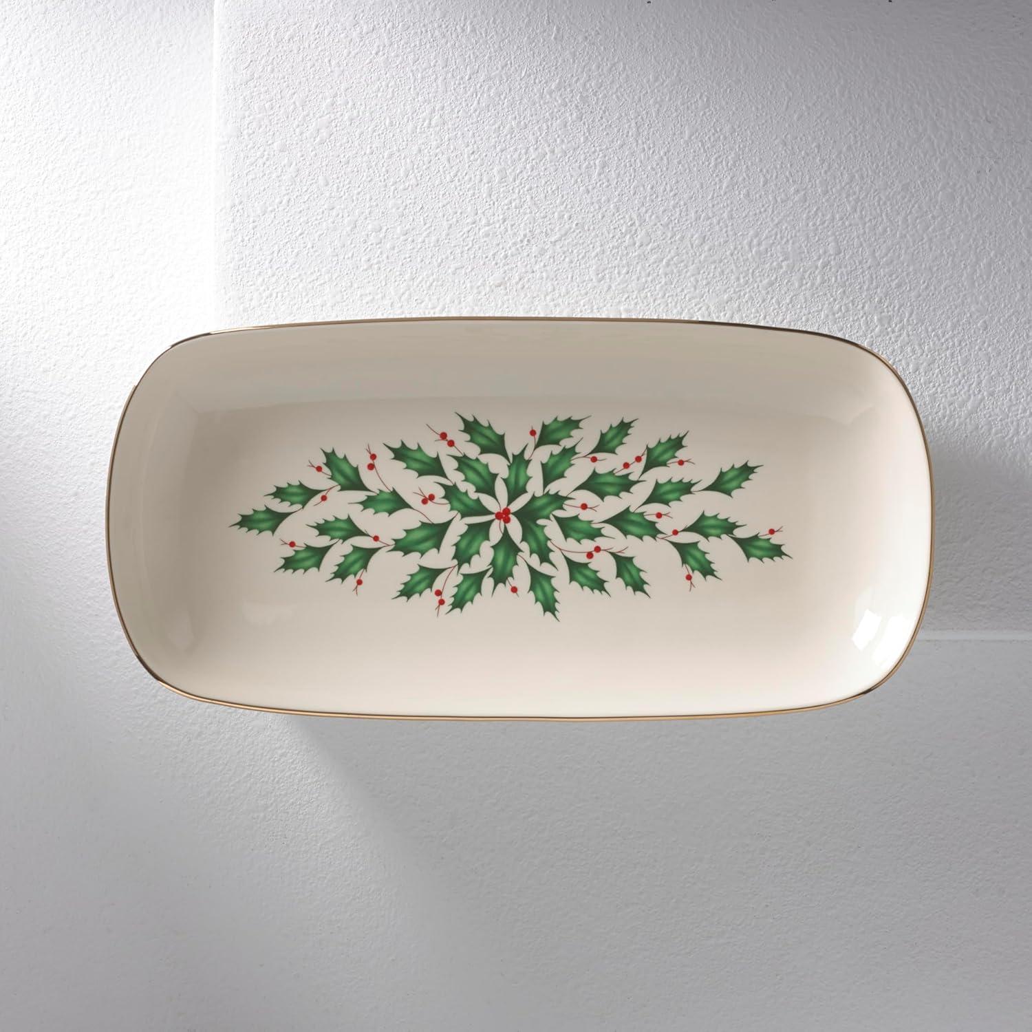 imageLenox 870004 Hosting The Holidays Napkin Holder ChristmasBread Tray