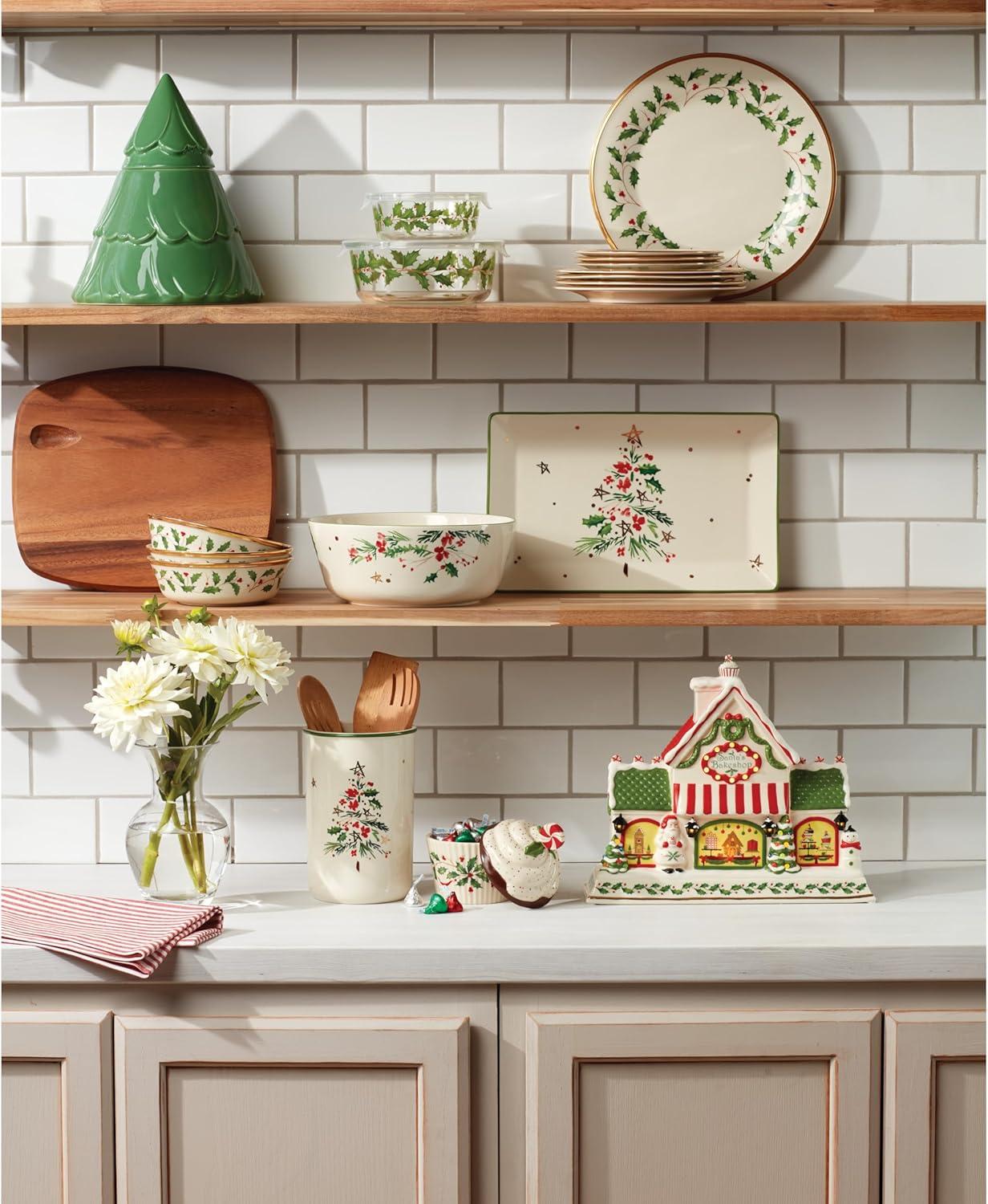 imageLenox 870004 Hosting The Holidays Napkin Holder ChristmasCandy Dish Cupcake