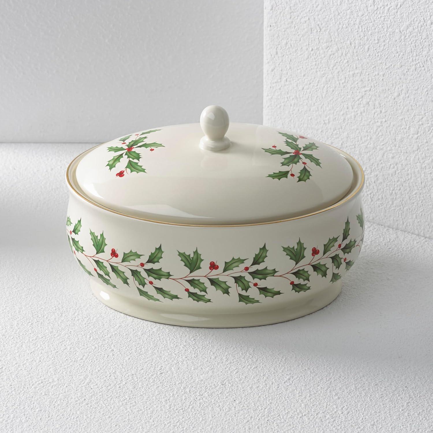 imageLenox 870004 Hosting The Holidays Napkin Holder ChristmasCovered Dish