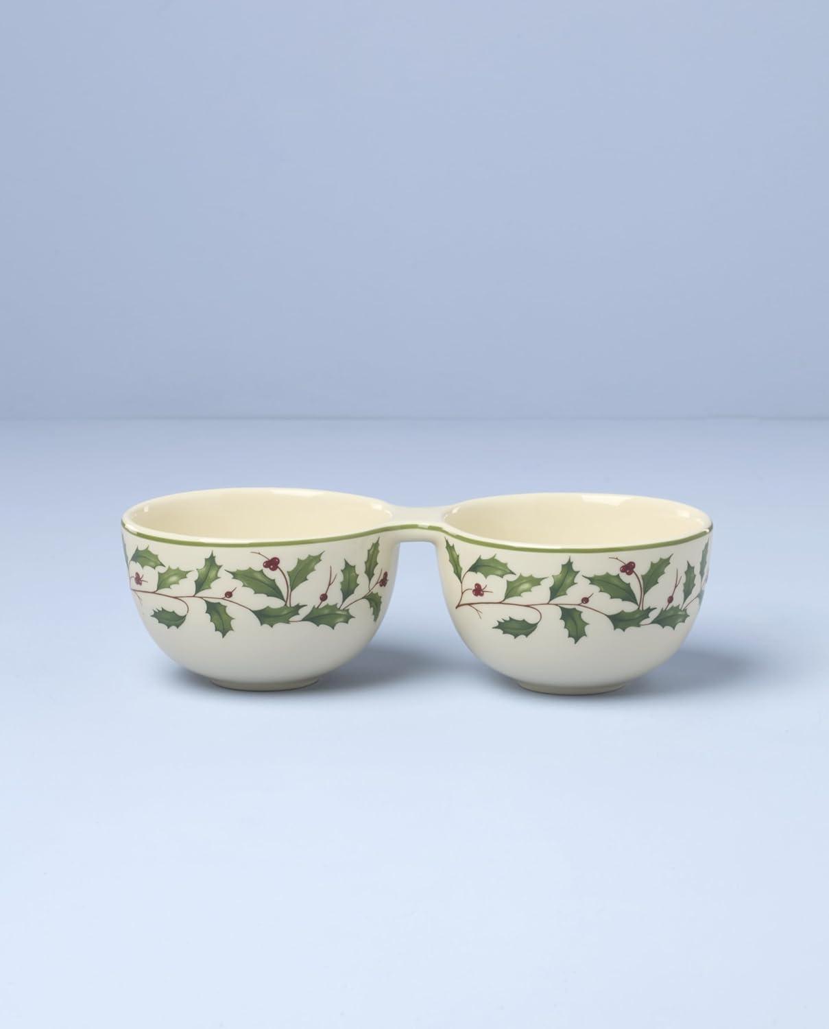 imageLenox 870004 Hosting The Holidays Napkin Holder ChristmasDouble Dip Bowl
