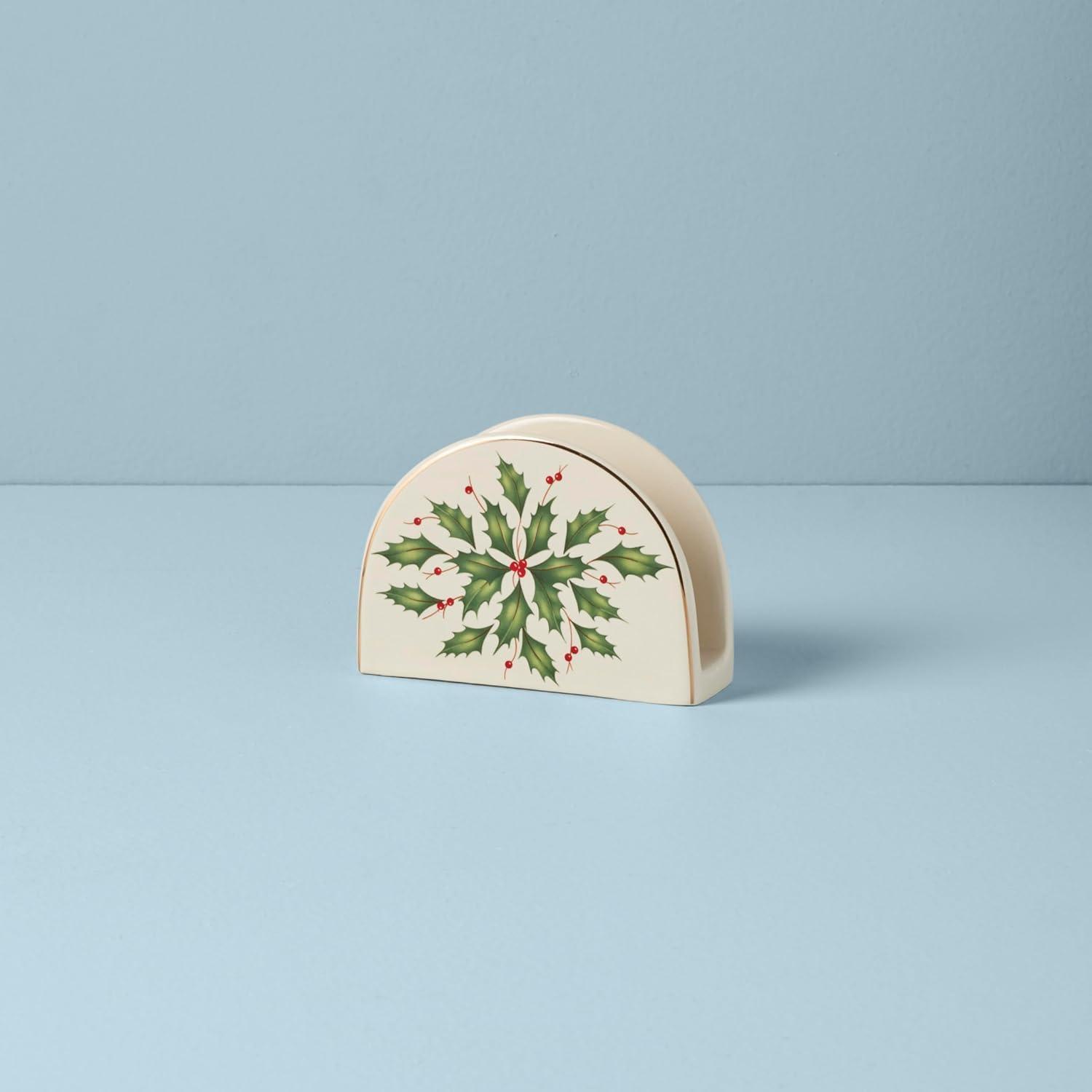 imageLenox 870004 Hosting The Holidays Napkin Holder ChristmasNapkin Holder