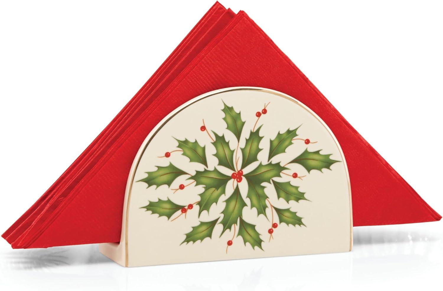 imageLenox 870004 Hosting The Holidays Napkin Holder ChristmasNapkin Holder
