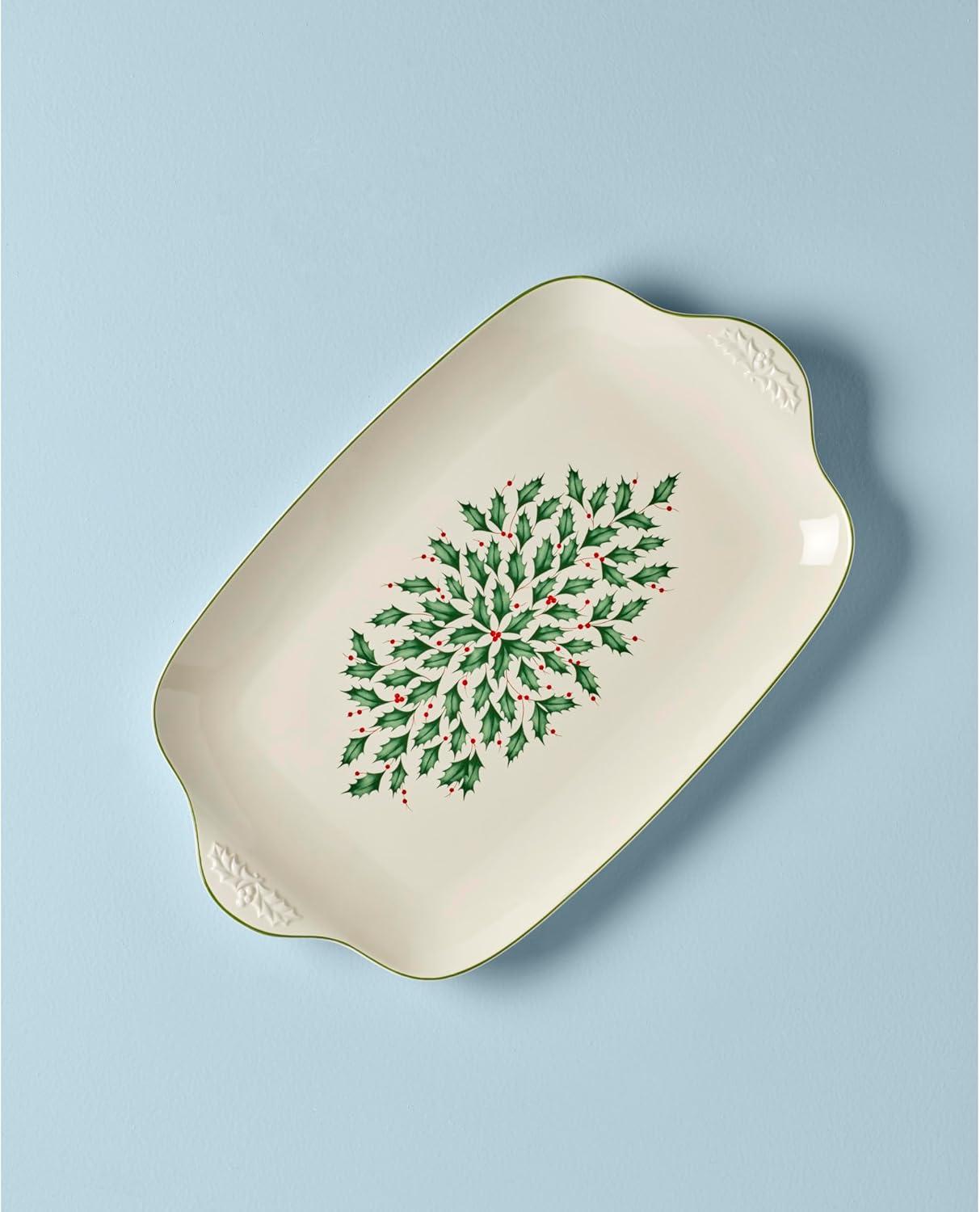 imageLenox 870004 Hosting The Holidays Napkin Holder ChristmasOversized Platter