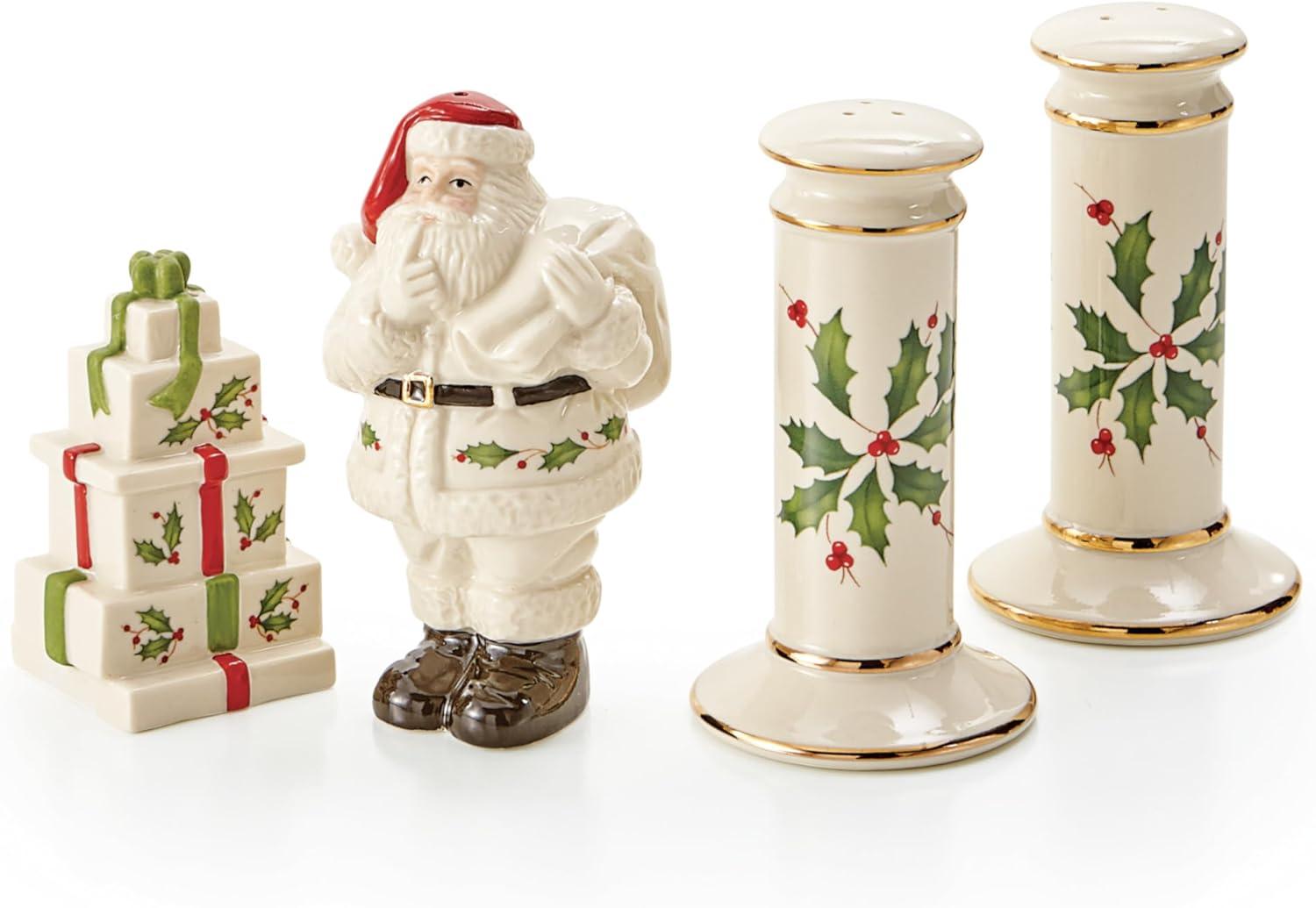 imageLenox 870004 Hosting The Holidays Napkin Holder ChristmasSalt Pepper Set