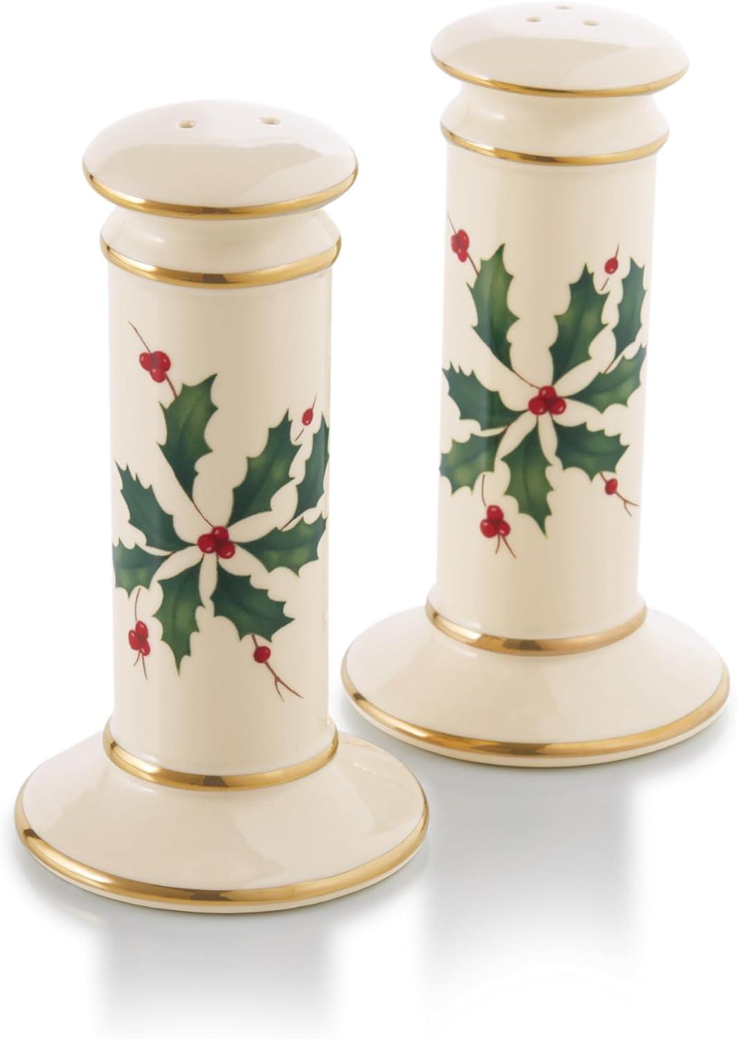 imageLenox 870004 Hosting The Holidays Napkin Holder ChristmasSalt Pepper Set
