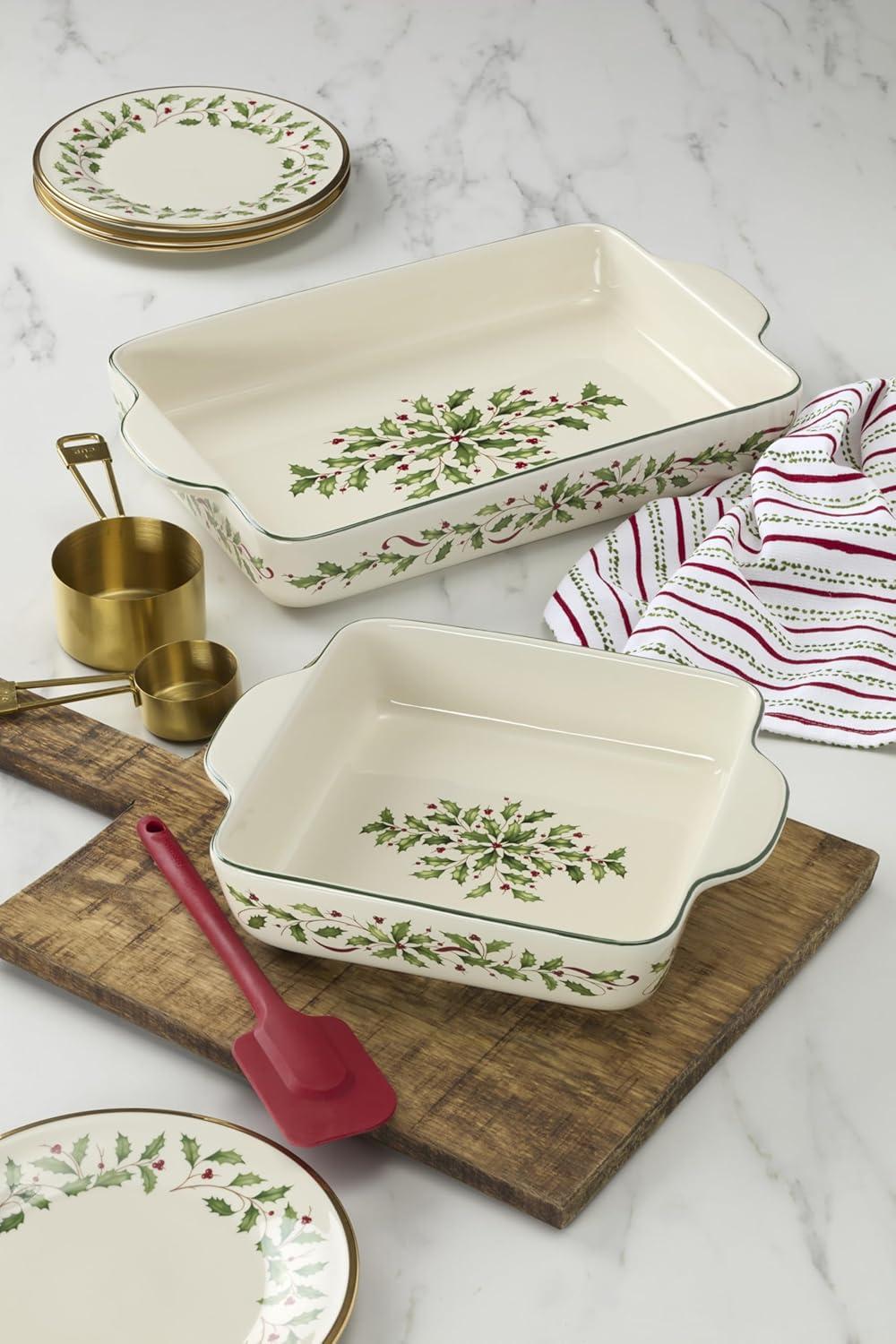 imageLenox 870004 Hosting The Holidays Napkin Holder ChristmasSquare Baking Dish