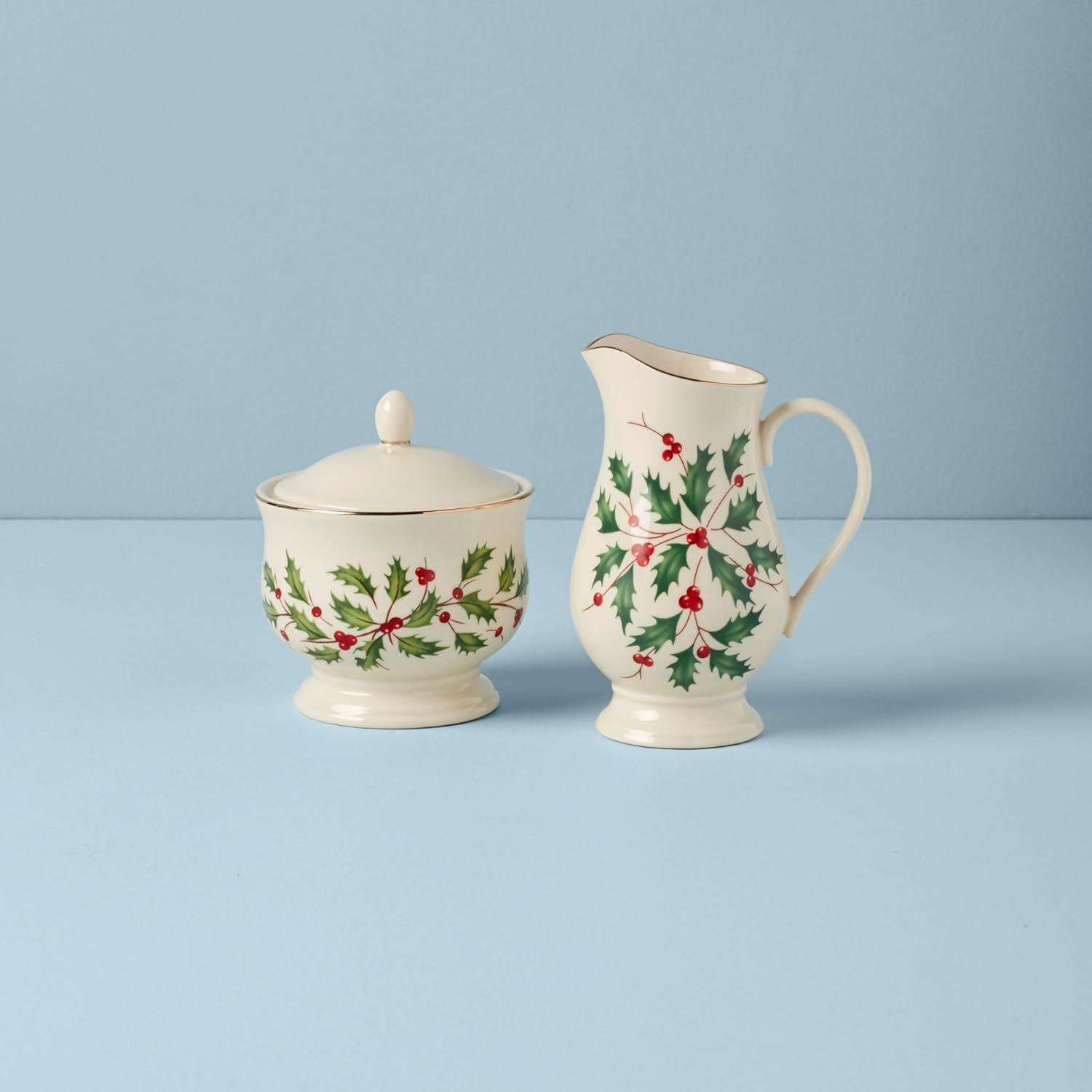 imageLenox 870004 Hosting The Holidays Napkin Holder ChristmasSugar and Creamer