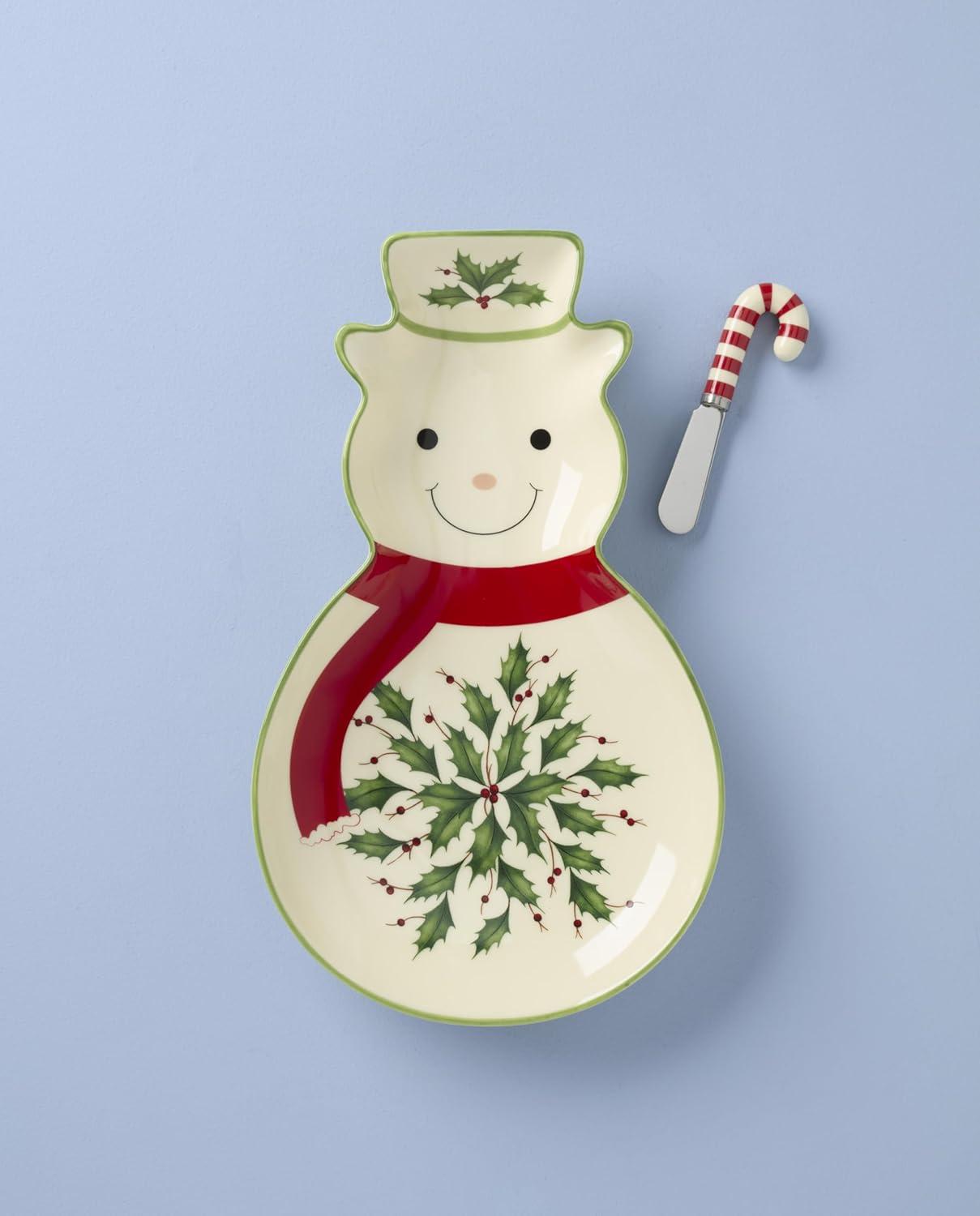 imageLenox 870004 Hosting The Holidays Napkin Holder ChristmasTray with Spreader