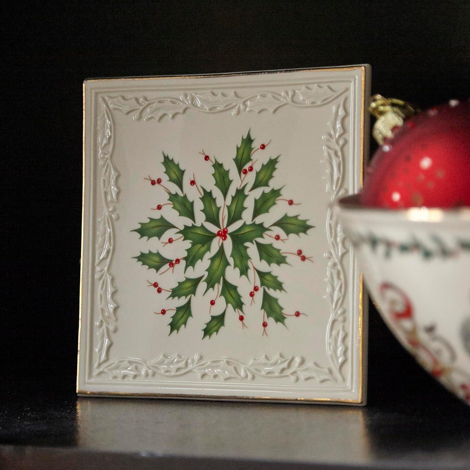 imageLenox 870004 Hosting The Holidays Napkin Holder ChristmasTrivet