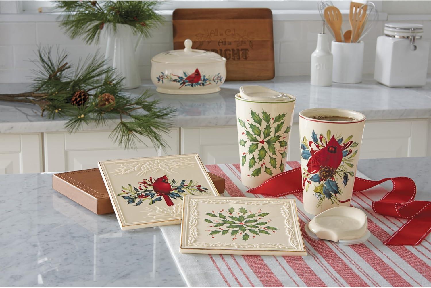 imageLenox 870004 Hosting The Holidays Napkin Holder ChristmasTrivet
