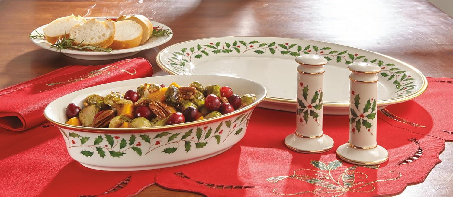 imageLenox 870004 Hosting The Holidays Napkin Holder ChristmasVegtetable Bowl