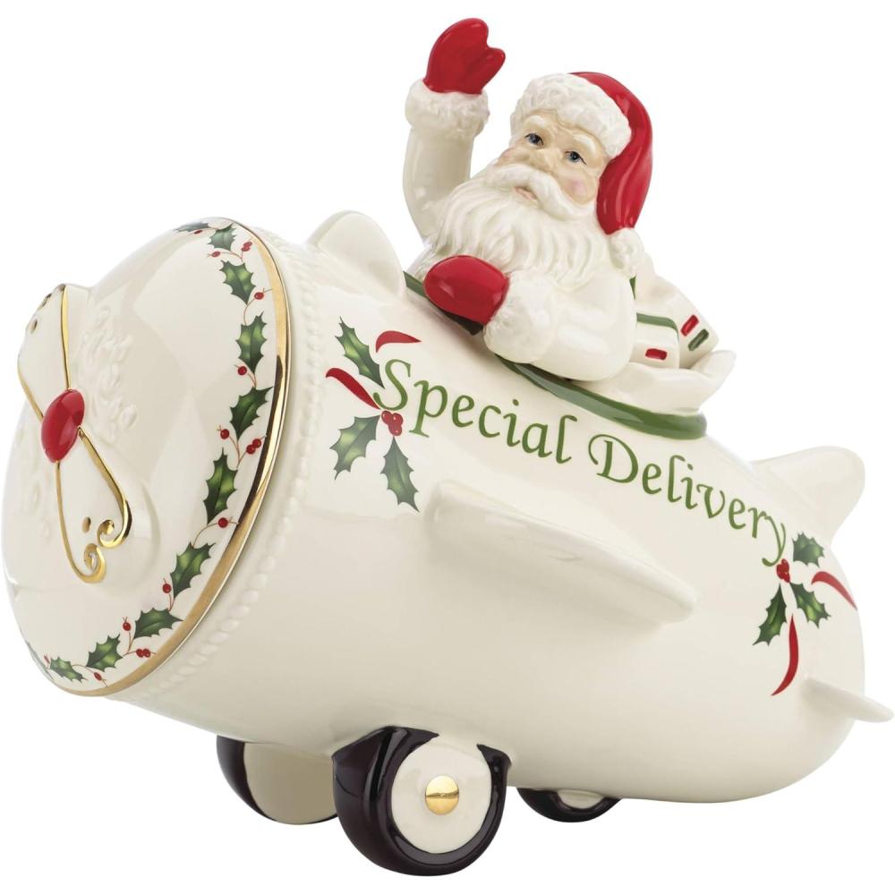 imageLenox 870004 Hosting The Holidays Napkin Holder ChristmasCookie Jar