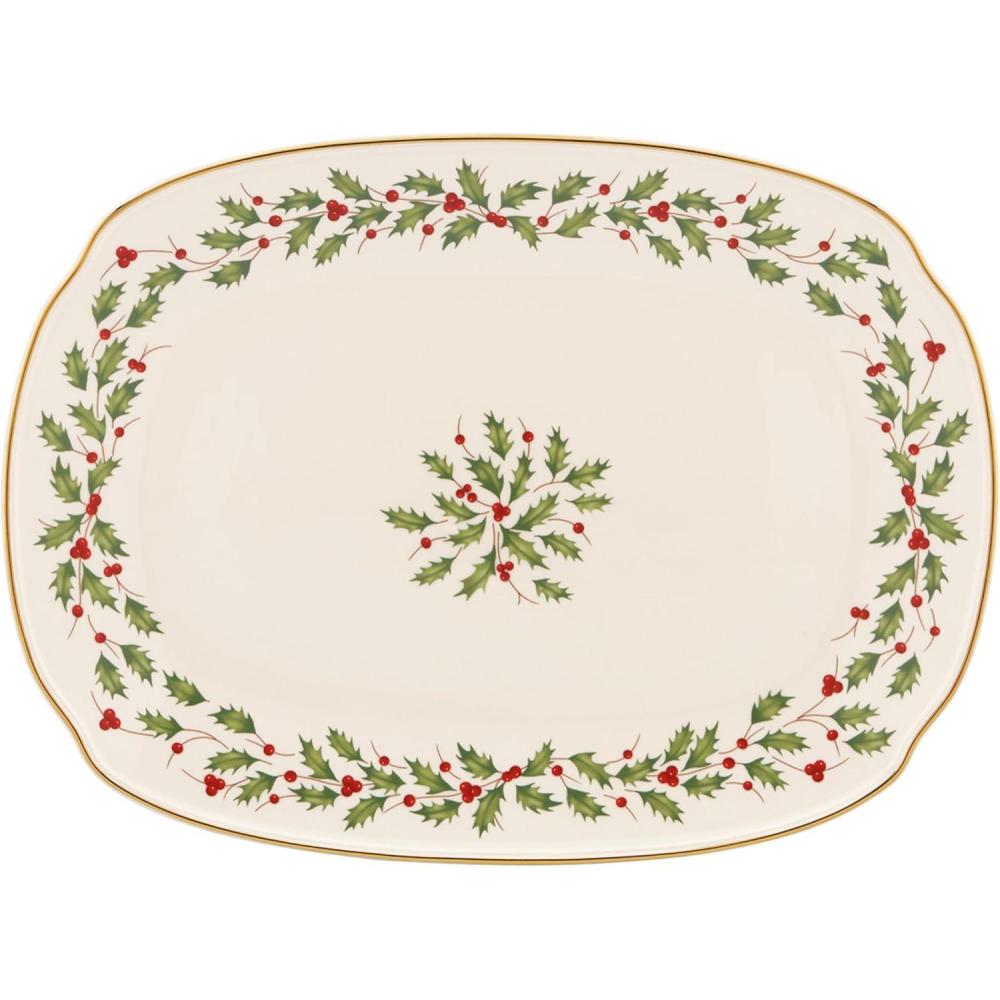 imageLenox 870004 Hosting The Holidays Napkin Holder ChristmasOblong Platter