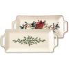 Lenox 870004 Hosting The Holidays Napkin Holder, Christmas(Hors D’Oeuvres Tray)