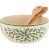 Lenox 870004 Hosting The Holidays Napkin Holder, Christmas(Salad Bowl with Servers)