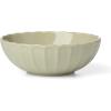 Lenox Stoneware Dinnerware Sets For 8, French Perle Scallop Matcha 24-Piece Dinnerware Set, Service For 8, Dishwasher Safe Ceramic Plates, Stoneware Dinner Plates and Bowls Sets (Green, 24 Piece)