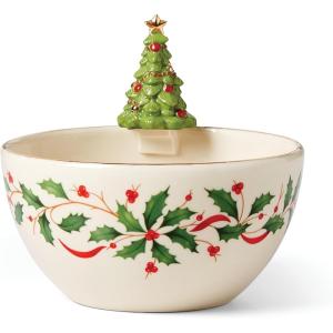 Lenox 870004 Hosting The Holidays Napkin Holder, Christmas(Bowl  Tree)