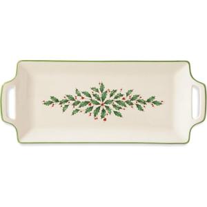 Lenox 870004 Hosting The Holidays Napkin Holder, Christmas(Hors D’Oeuvres Tray)