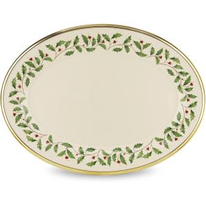 Lenox 870004 Hosting The Holidays Napkin Holder, Christmas(Oval Platter)