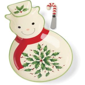 Lenox 870004 Hosting The Holidays Napkin Holder, Christmas(Tray with Spreader)