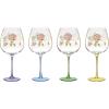 Lenox 899817 Butterfly Meadow Balloon Wine Glasses, Set Of 4, Assorted