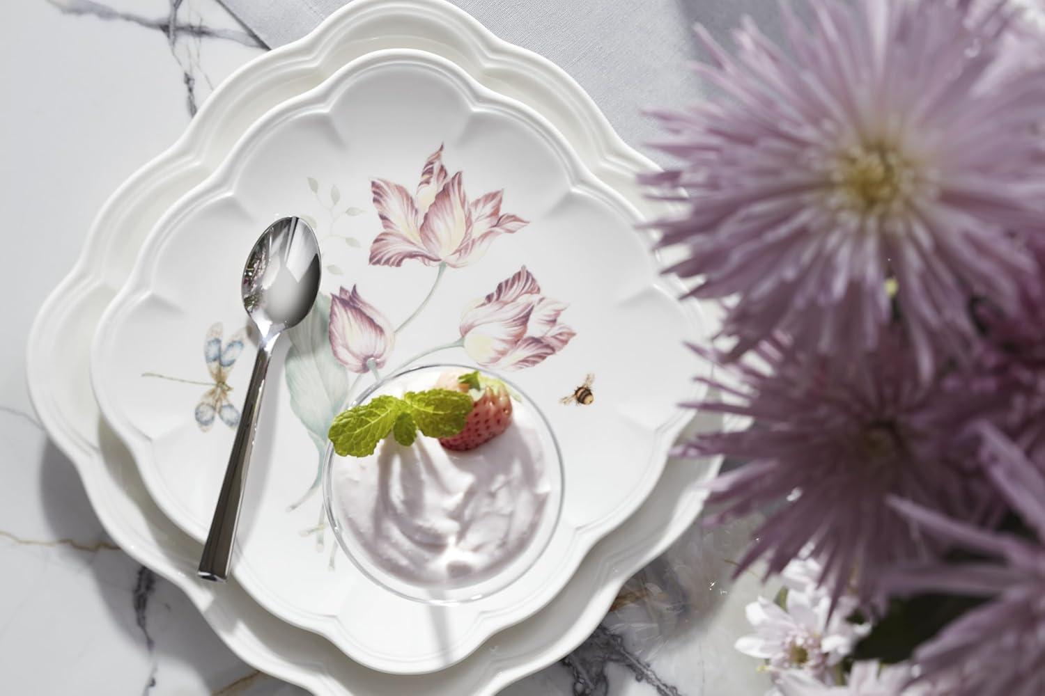 imageLenox Porcelain Dinnerware Sets For 6 Lenox Butterfly Meadow Collection Square 18Piece Dinnerware Set Service For 6 Kitchen and Dining Round Bowls Square Dinner Plates and Bowls Sets 18 Piece