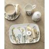 Lenox Home And Kitchen, Wildflowers Hors d’Oeuvres Tray, Stoneware Material, Serving Tray, Dishwasher & Microwave Safe, Table Decor, Wild Flower Design, Serving Platter(White, 1 Piece, 11 Inch Length)