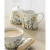 Lenox Kitchen And Dining, Wildflowers 2-Piece Sugar And Creamer Set, Stoneware Material, Dishwasher & Microwave Safe, Kitchen Essentials, Home (White, 2 Pieces, 8 Oz Capacity Sugar Bowl & Creamer)