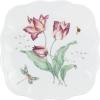 Lenox Porcelain Dinnerware Sets For 6, Lenox Butterfly Meadow Collection Square 18-Piece Dinnerware Set, Service For 6, Kitchen and Dining, Round Bowls, Square Dinner Plates and Bowls Sets (18 Piece)
