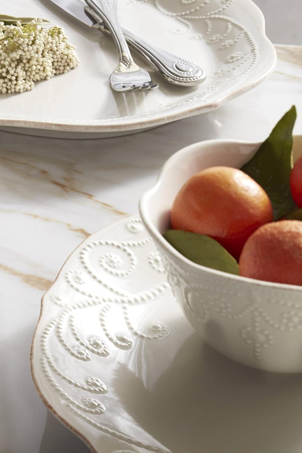 imageLenox 891288 French Perle 4Piece Dinner Plate Set4Piece Place Setting