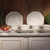 Lenox 891288 French Perle 4-Piece Dinner Plate Set(12-Piece Dinnerware Set  All-Purpose Bowls)