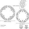 Lenox 891288 French Perle 4-Piece Dinner Plate Set(12-Piece Dinnerware Set  Mugs)