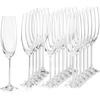 Lenox 891672 Tuscany Classics 18-Pc White Wine Glass Set(Party Flutes)
