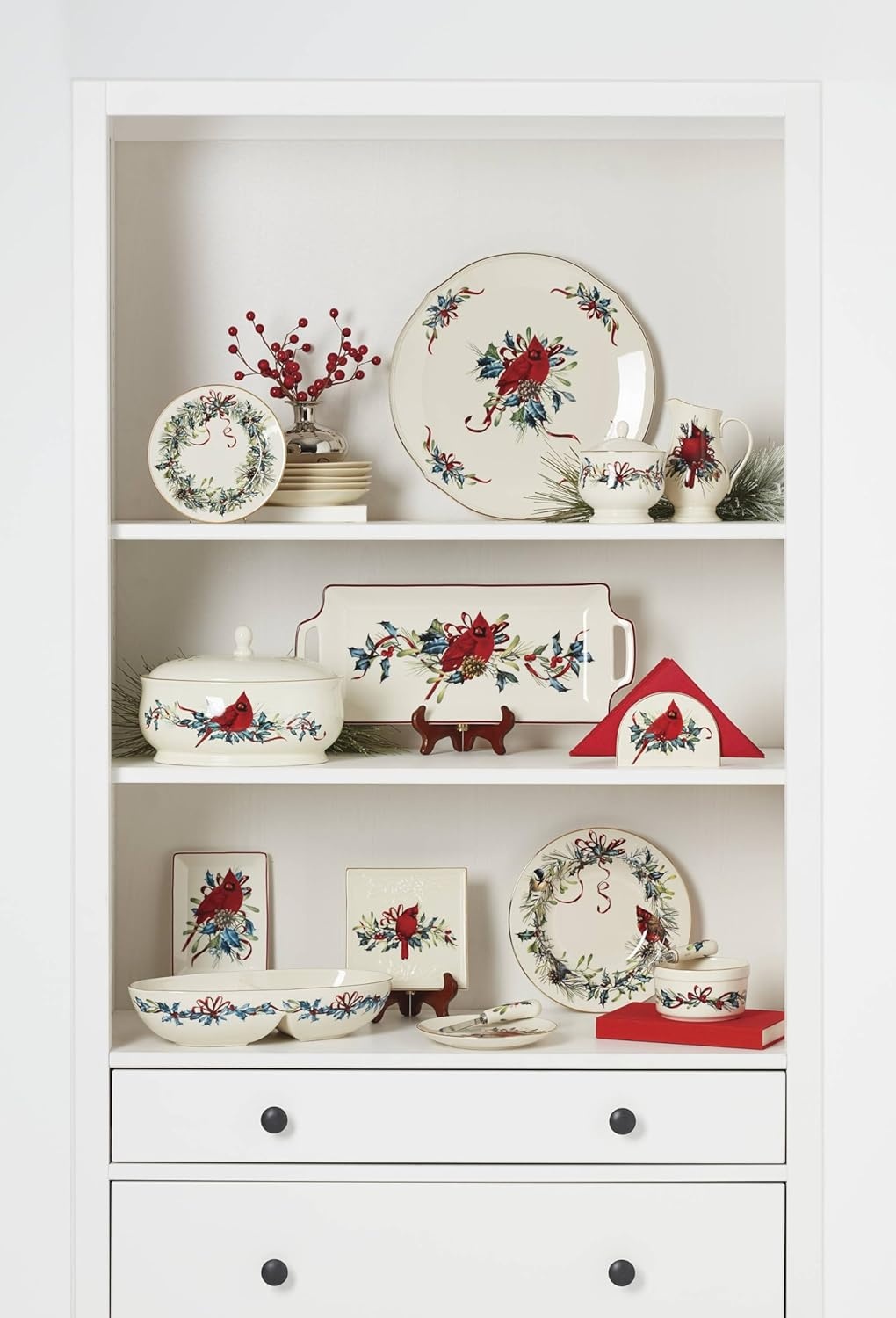image:imageLenox 6049837 Winter Greetings Mug Christmas amp Holiday DrinkwareCovered Dish
