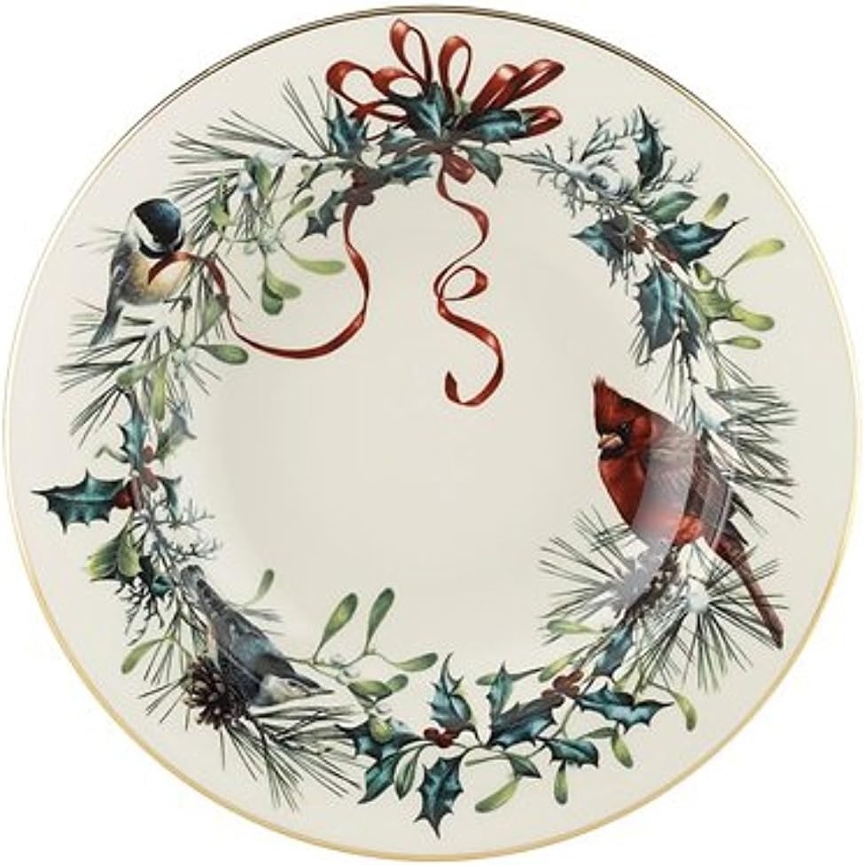 image:imageLenox 6049837 Winter Greetings Mug Christmas amp Holiday DrinkwarePastaRimmed Soup Bowl
