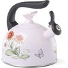Lenox 897923 Butterfly Meadow Colors Tea Kettle, 2.6 Quarts, Pink