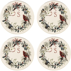Lenox 6049837 Winter Greetings Mug, Christmas & Holiday Drinkware(Dinner Plates  Set of 4)