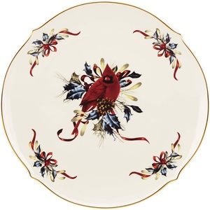 Lenox 6049837 Winter Greetings Mug, Christmas & Holiday Drinkware(Round Platter)