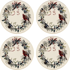 Lenox 6049837 Winter Greetings Mug, Christmas & Holiday Drinkware(Salad Plates  Set of 4)