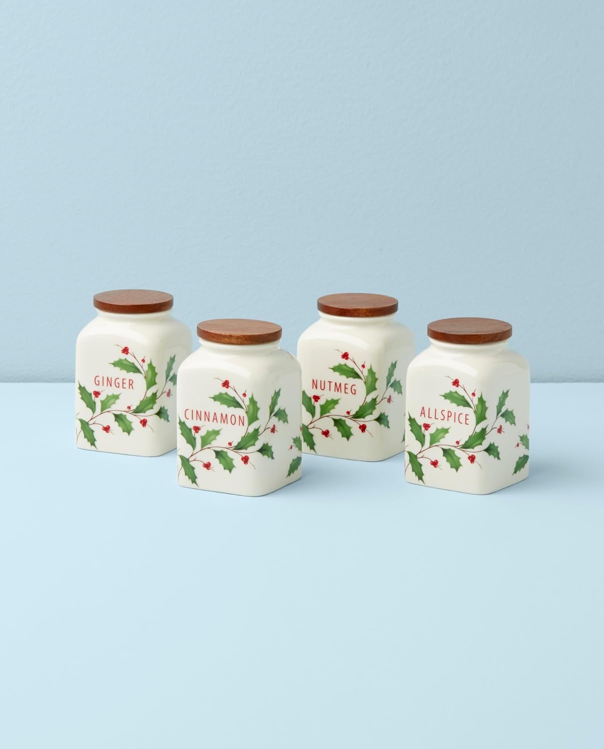 image:imageLenox 895048 Holiday Baking Spice Jars Set of 4 Christmas Theme