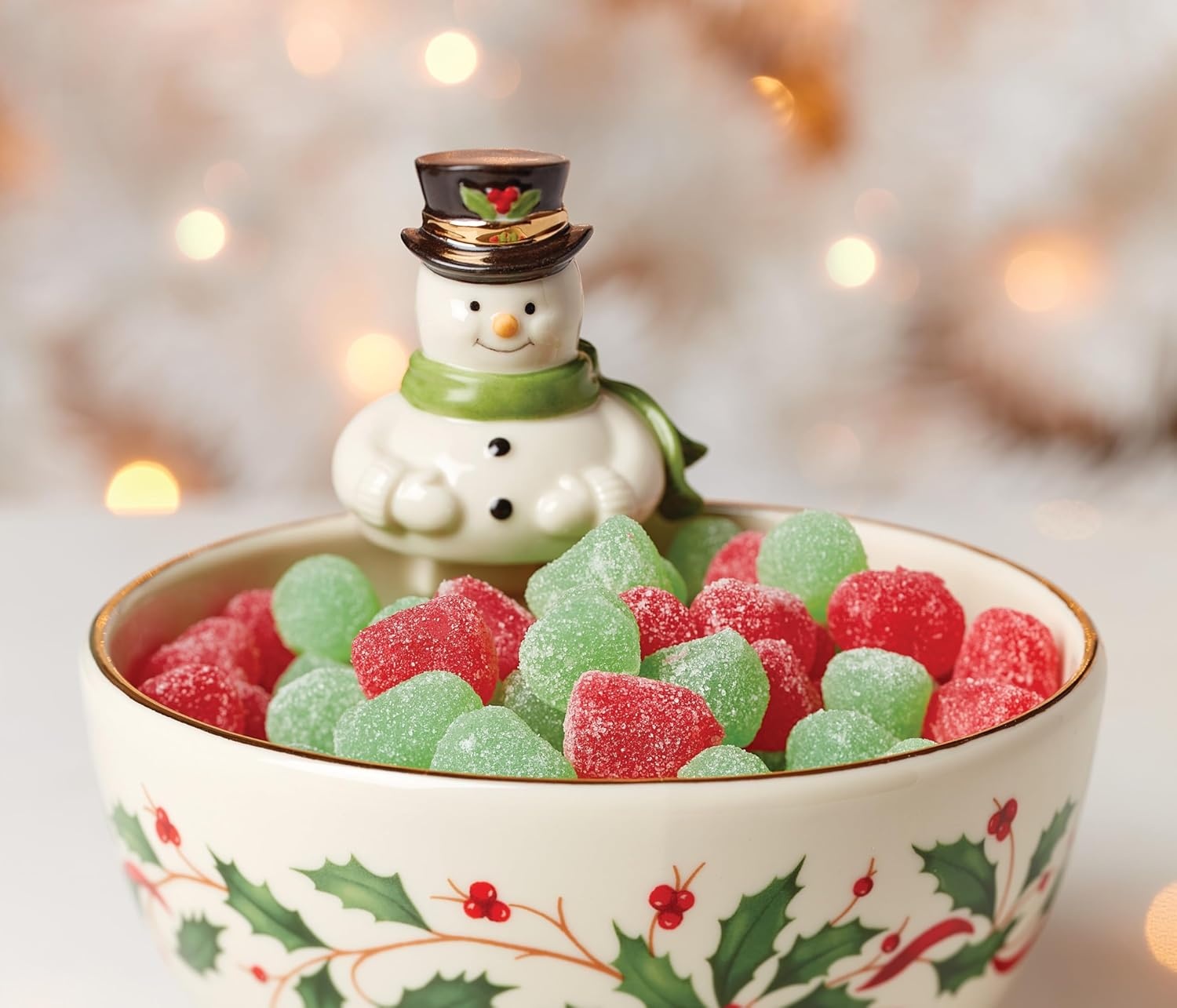 image:imageLenox 898092 Holiday Rectangular Baking Dish Large Christmas Festive Kitchen DecorBowl Snowman