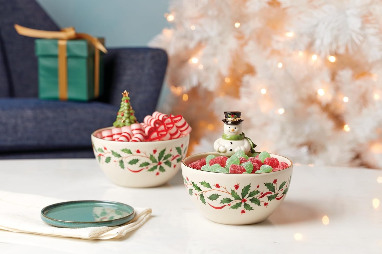 image:imageLenox 898092 Holiday Rectangular Baking Dish Large Christmas Festive Kitchen DecorBowl Tree