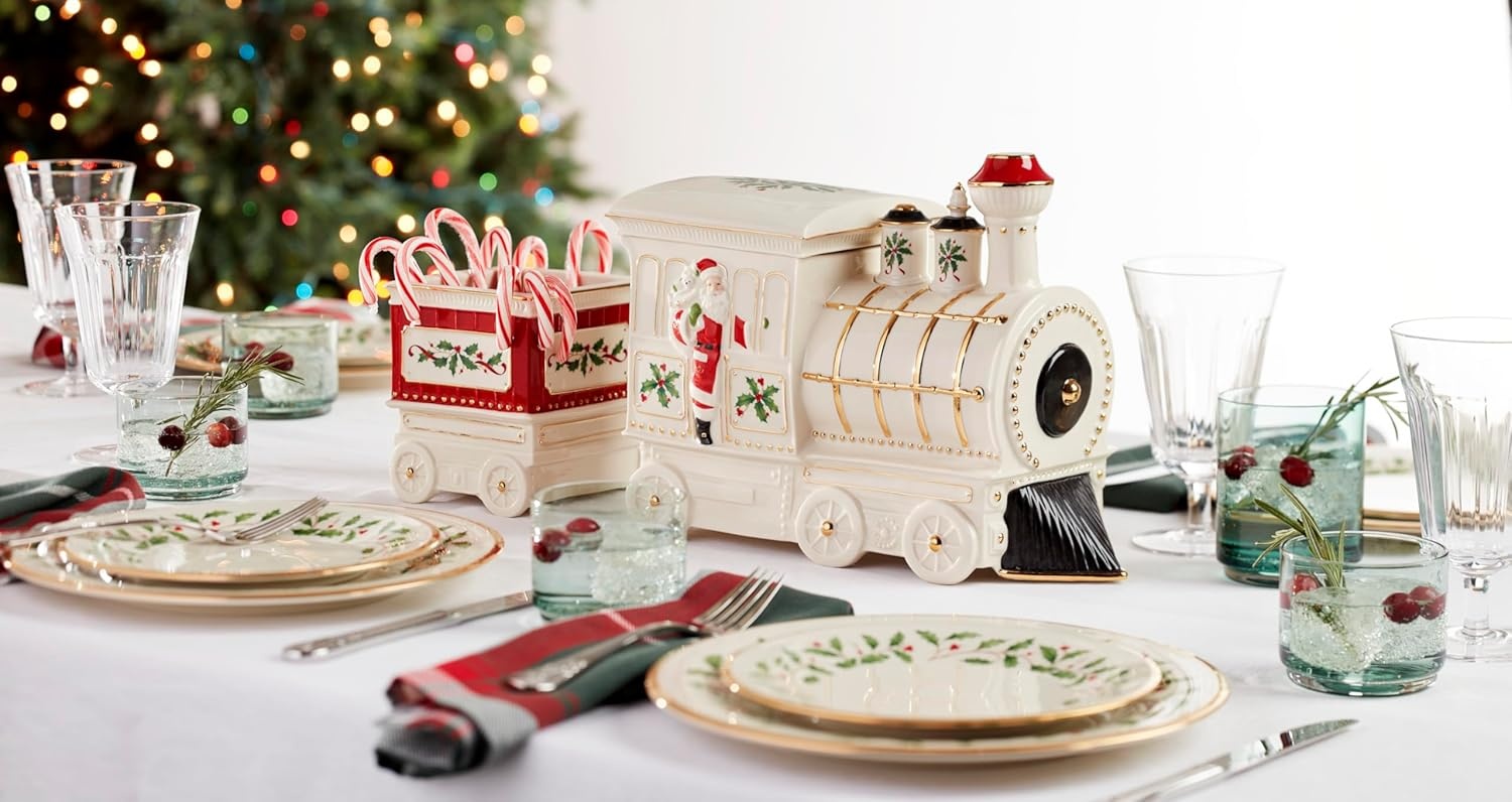 image:imageLenox 898092 Holiday Rectangular Baking Dish Large Christmas Festive Kitchen DecorCenterpiece