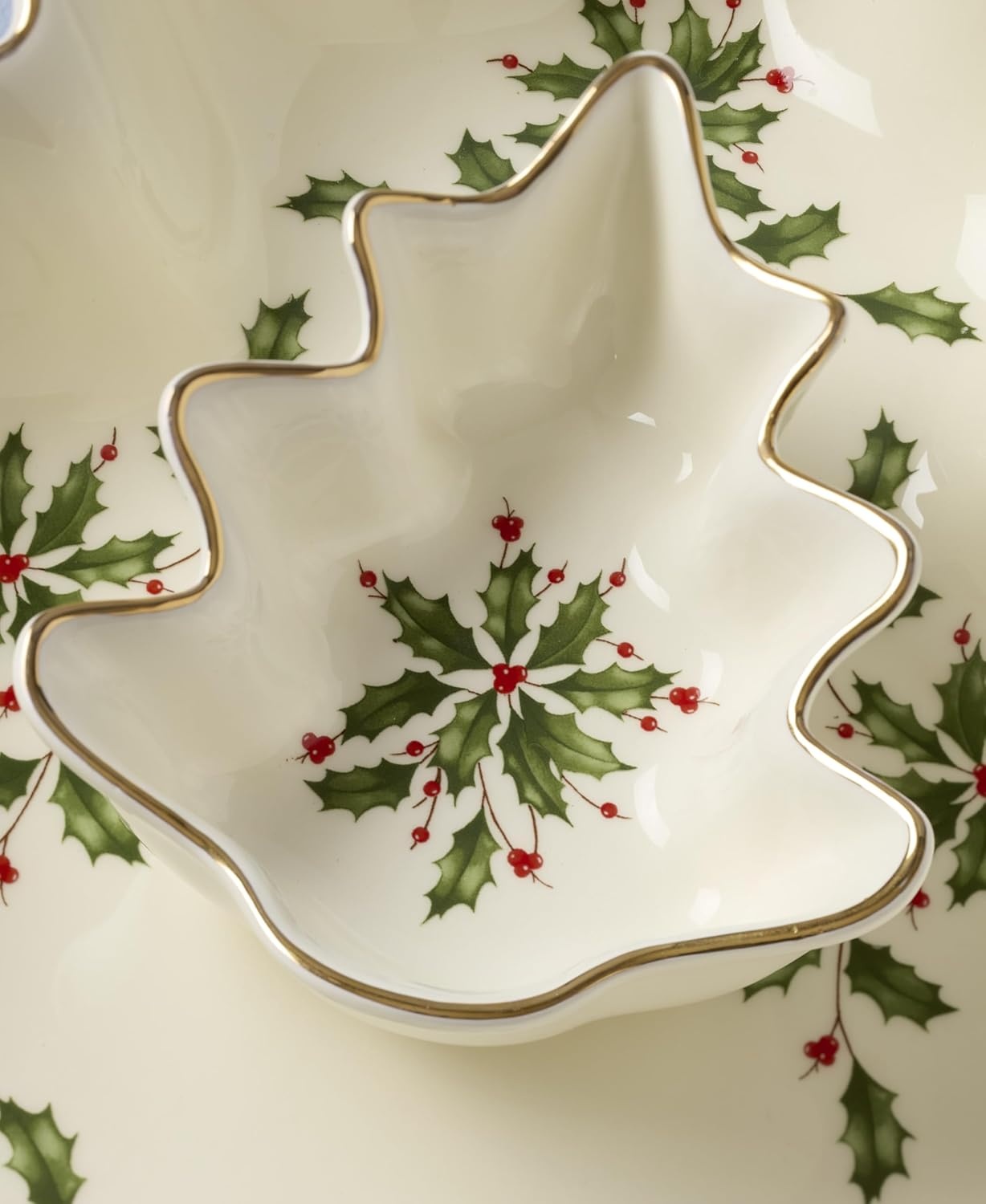image:imageLenox 898092 Holiday Rectangular Baking Dish Large Christmas Festive Kitchen DecorChip Dip Set