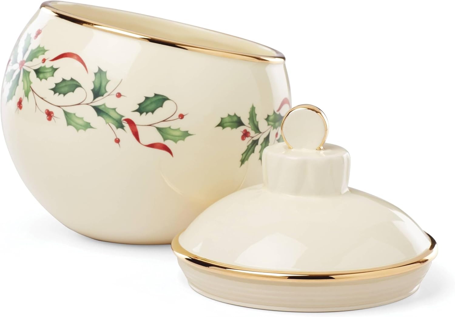 image:imageLenox 898092 Holiday Rectangular Baking Dish Large Christmas Festive Kitchen DecorCookie Jar Ornament