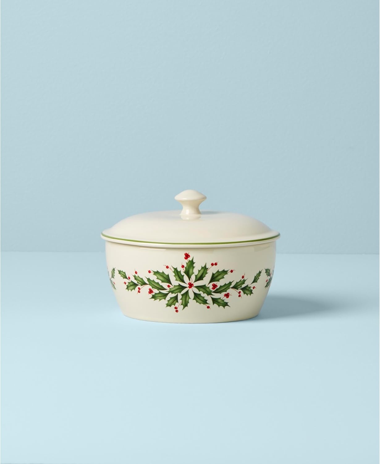 image:imageLenox 898092 Holiday Rectangular Baking Dish Large Christmas Festive Kitchen DecorCovered Casserole