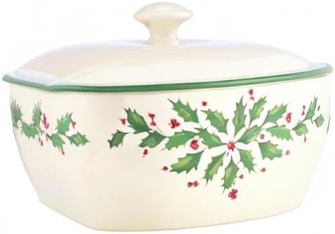 image:imageLenox 898092 Holiday Rectangular Baking Dish Large Christmas Festive Kitchen DecorCovered Casserole