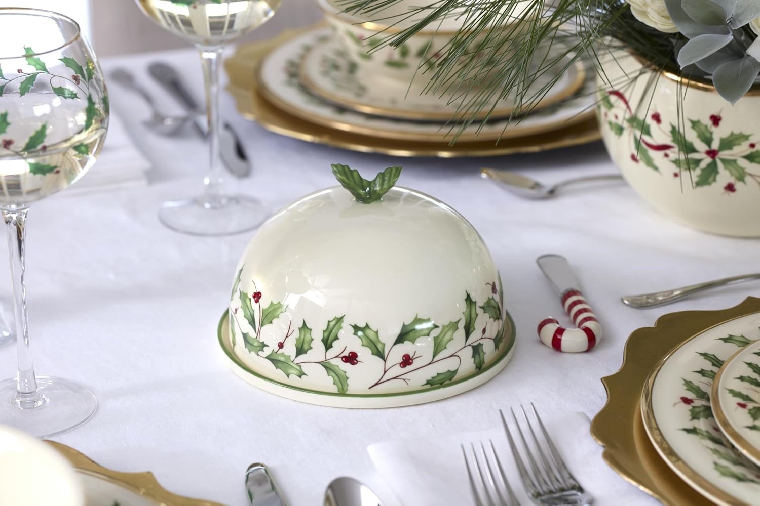 image:imageLenox 898092 Holiday Rectangular Baking Dish Large Christmas Festive Kitchen DecorCovered Dish Small