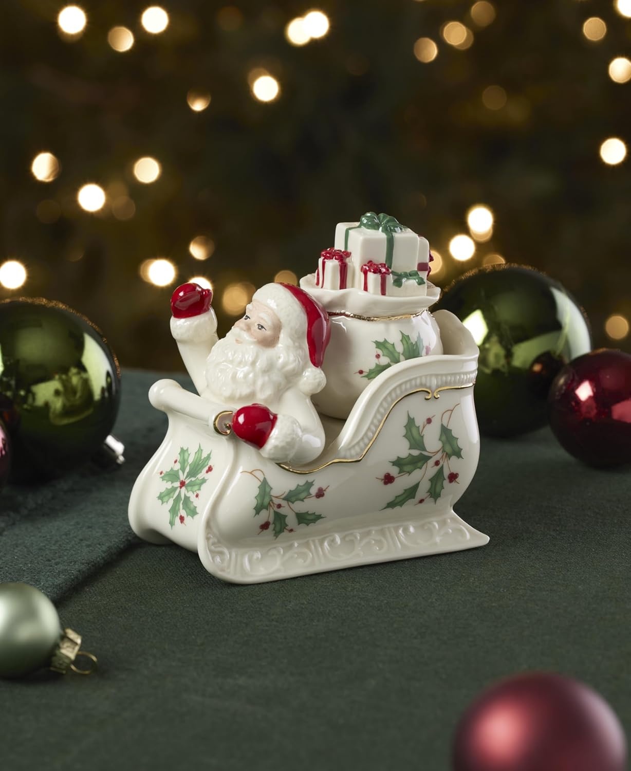 image:imageLenox 898092 Holiday Rectangular Baking Dish Large Christmas Festive Kitchen DecorFigural Salt Pepper Set